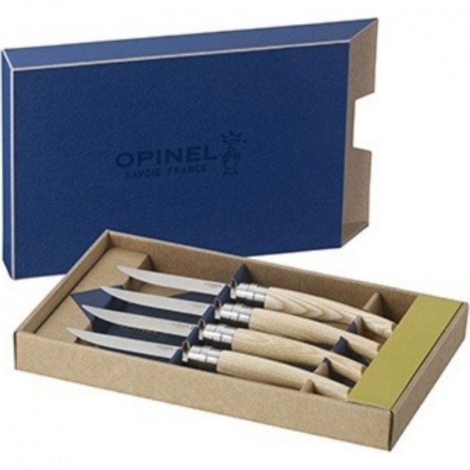 Набор ножей OPINEL TABLE CHIC №10 - 4шт рукоять - ясень 001828