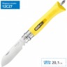 Нож OPINEL №09 DIY, нержавеющая сталь, сменные биты, желтый 001804
