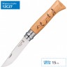 Нож OPINEL №8 ANIMALIA, нержавеющая сталь, рукоять дуб, гравировка серна 001621