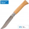 Нож OPINEL №8, нержавеющая сталь, дубовая рукоять в картонной коробке 002021