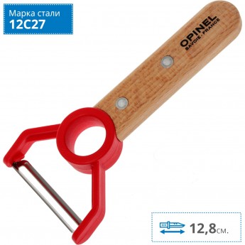 Нож для чистки овощей OPINEL PEELER, деревянная рукоять, нержавеющая сталь, коробка, 001745 Нож для чистки овощей OPINEL PEELER, деревянная рукоять, нержавеющая сталь, коробка, 001745