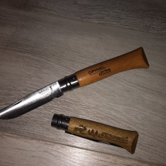 Нож OPINEL №10, углеродистая сталь, рукоять из дерева бука 113100